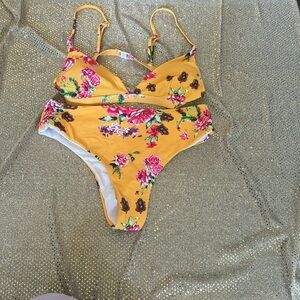 Floral women’s  colorful swimsuit two peice / bikini